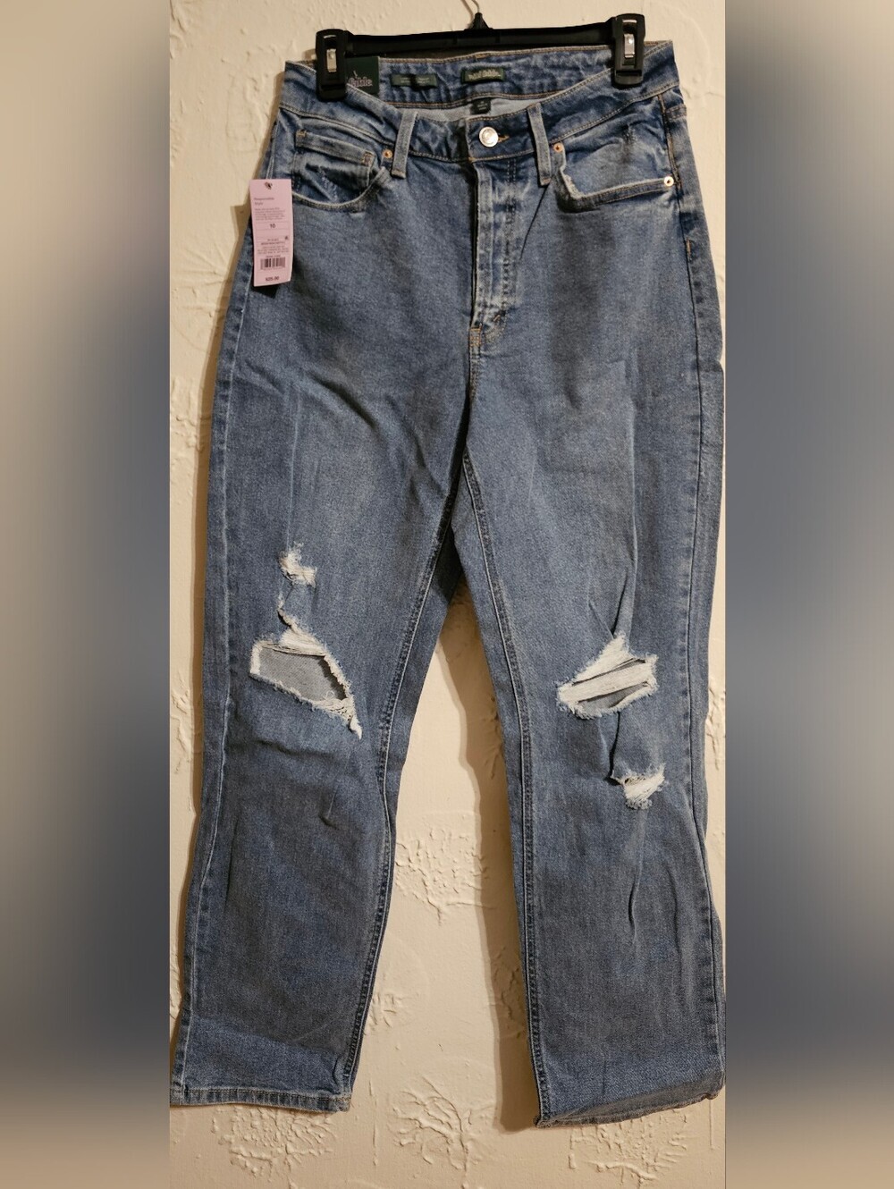 Wild Fable Women's Super Hi Rise Distressed Jeans size 10